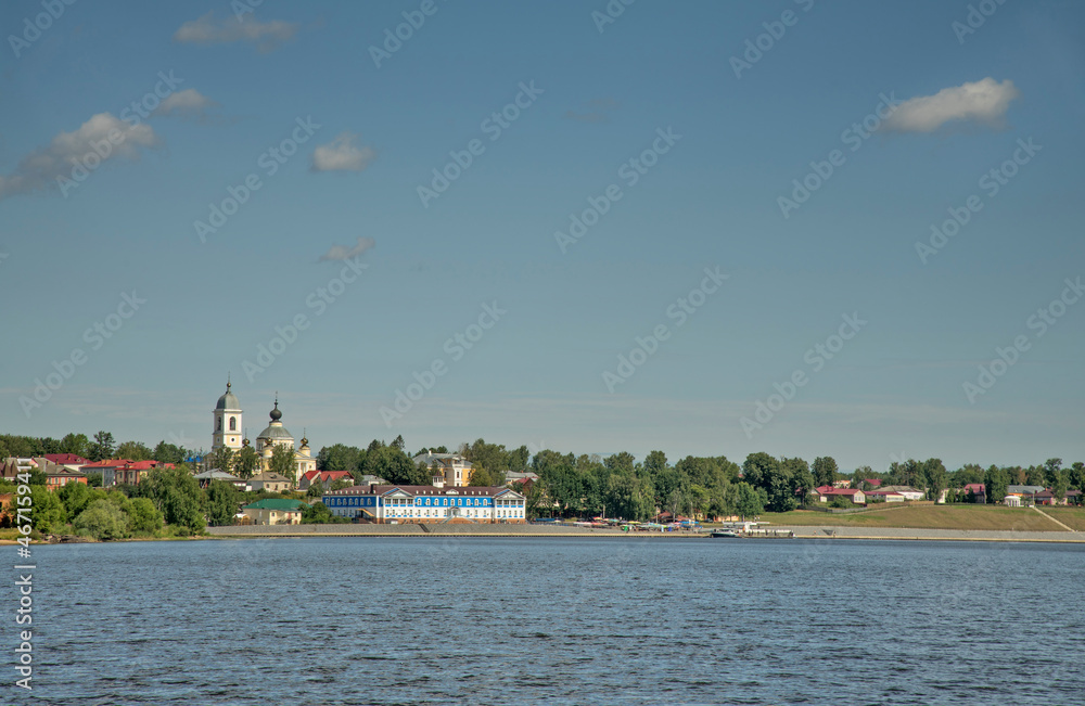 Naklejka premium View of Myshkin town. Russia
