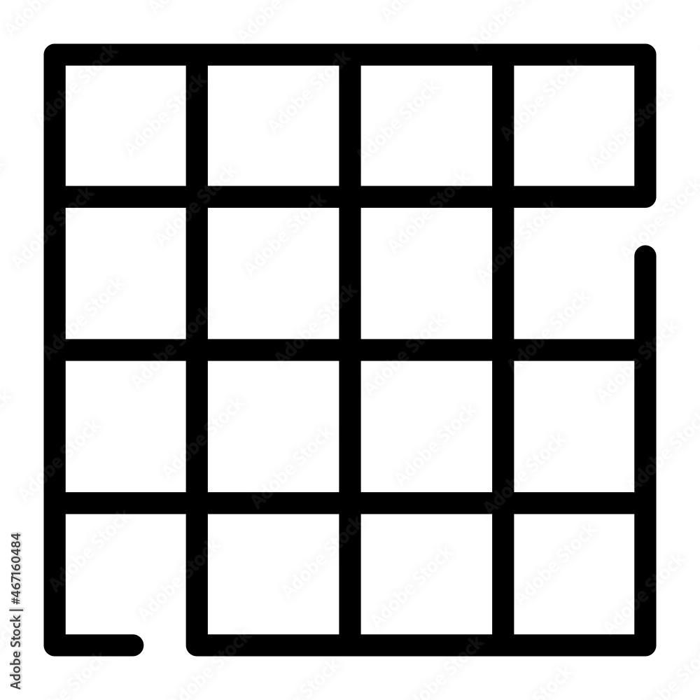 Grid vector icon simple Grid vector icon simple