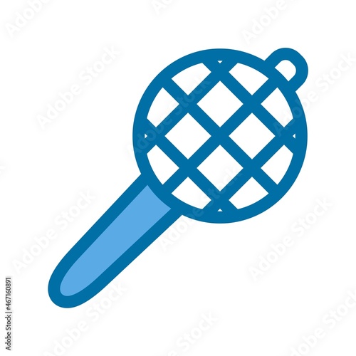 Tea Strainer Filled Blue Vector Icon Design