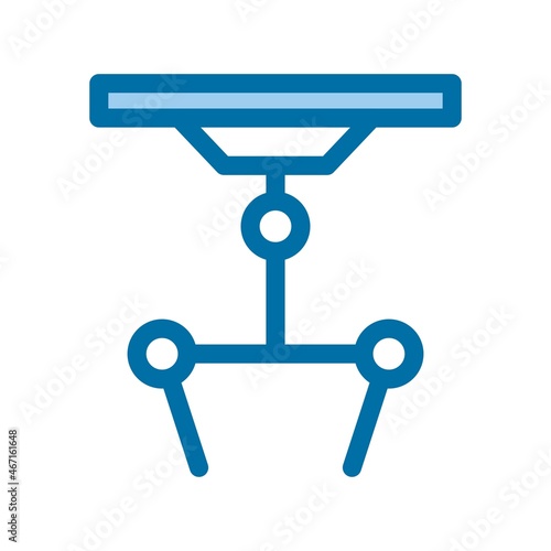 Robotic Filled Blue Vector Icon Design