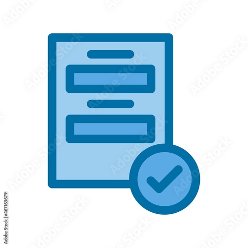 Project Filled Blue Vector Icon Design