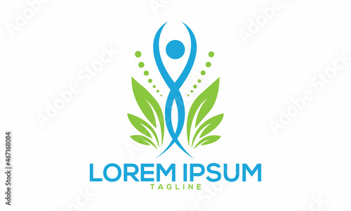 Unique yoga exercise logo Modern and minimalist vector and abstract logo