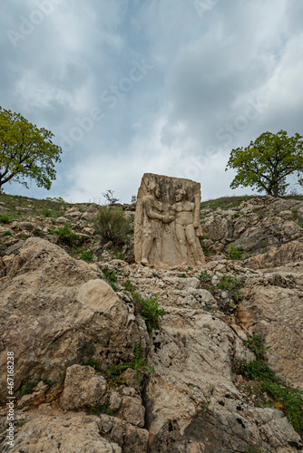 Ruins of ancient civilizations in the mountains of Mesopotamia in present-day Turquia
