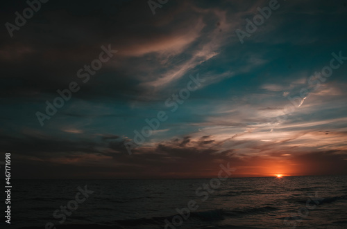 sunset over the sea © Christopher