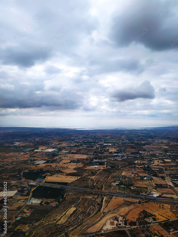 Obraz premium Arid landscape flight spain