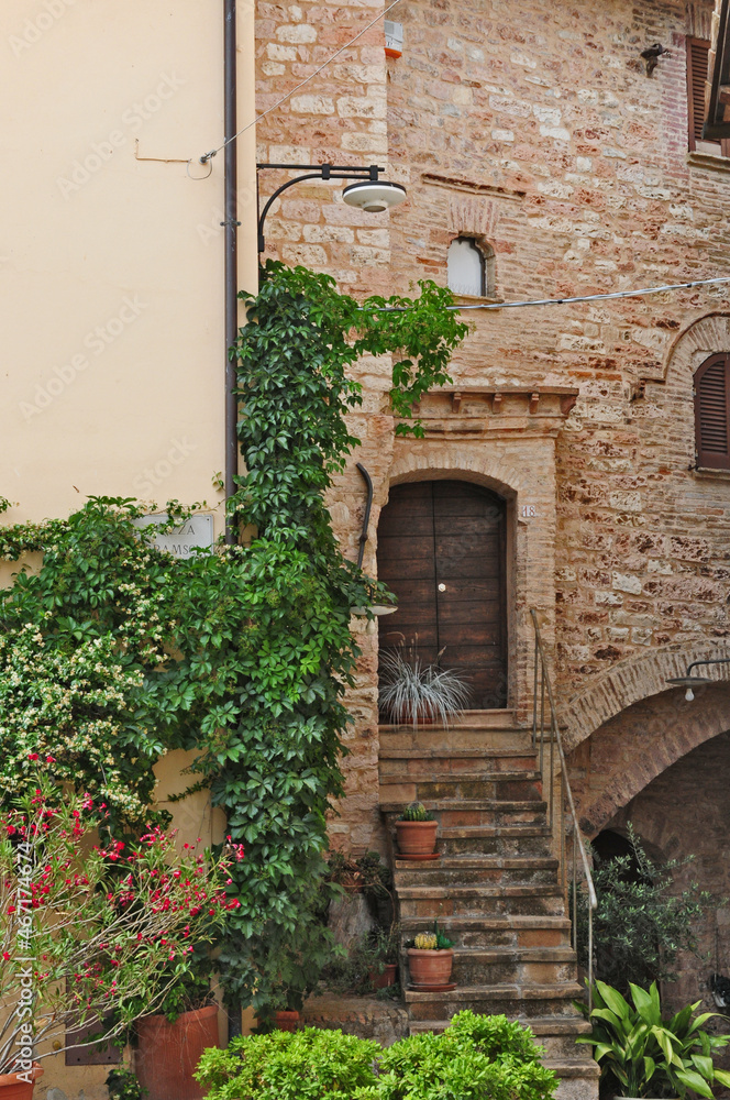 Naklejka premium Spello, antico borgo dell'Umbria