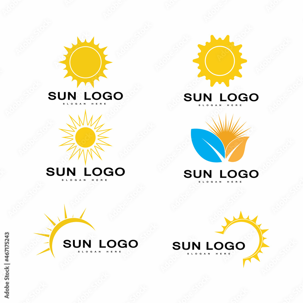 Fototapeta premium Sun Vector illustration Icon Logo Template design
