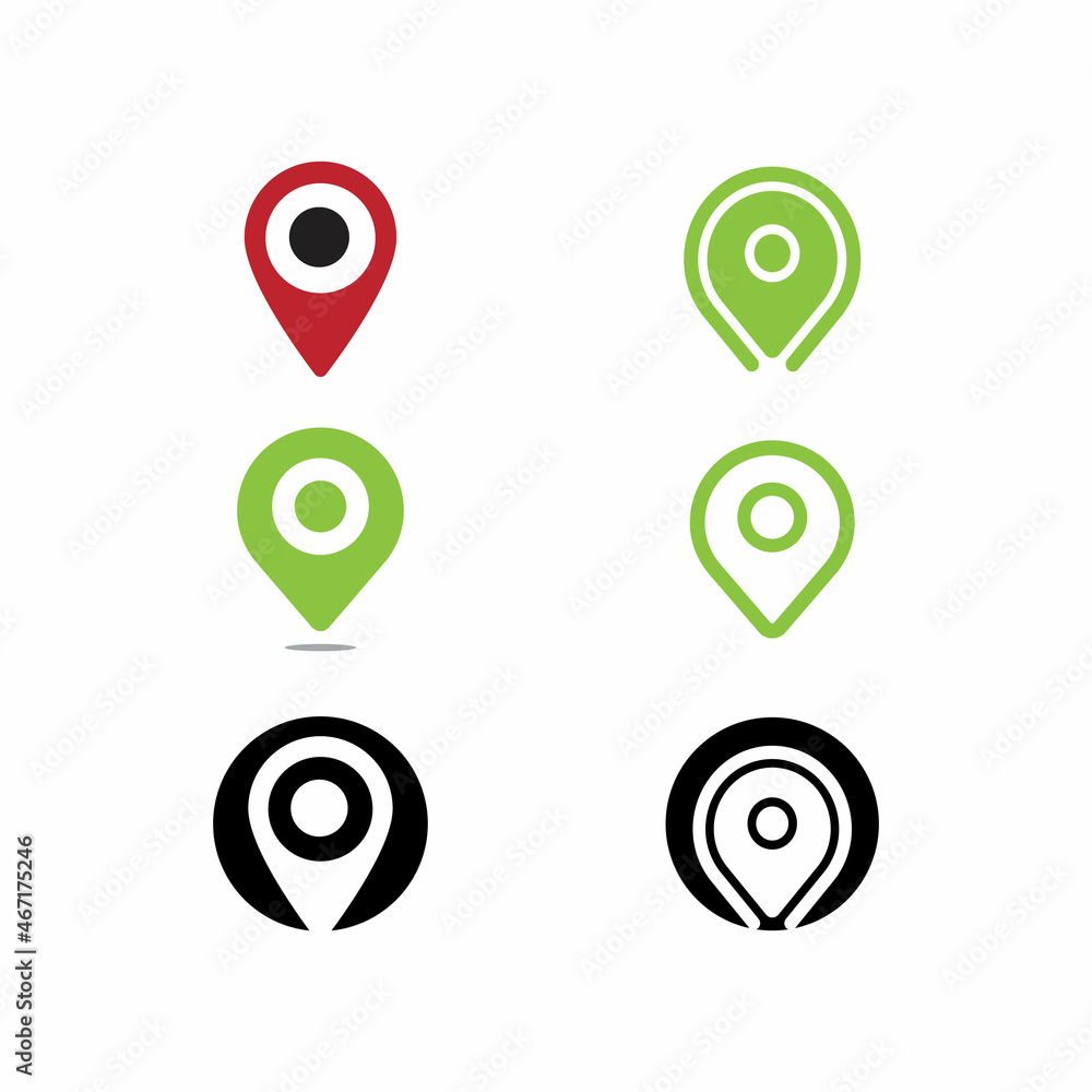 Location point Logo template vector icon illustration design Location point Logo template vector icon illustration design