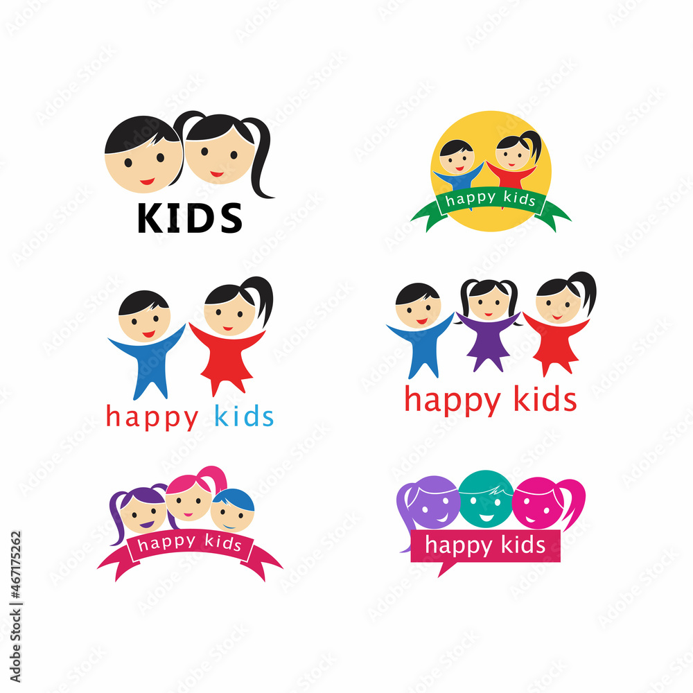 kids concept vector illustration icon design kids concept vector illustration icon design