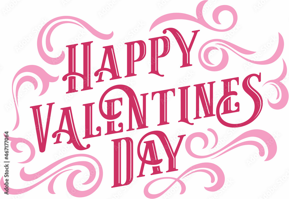 Happy Valentines Day Text Banner Happy Valentines Day Text Banner