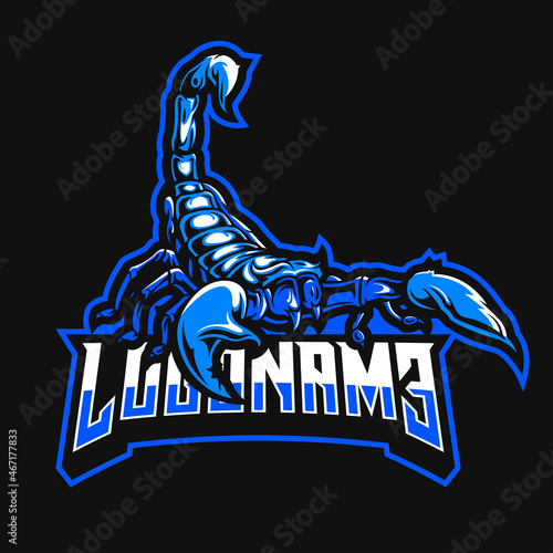 scorpion mascot logo illustration