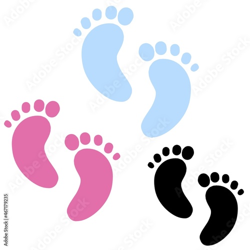 baby feet vector, colorful baby feets, world prematurity day