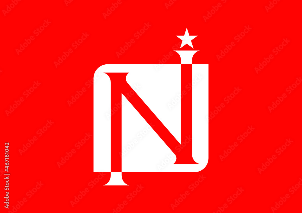 N letter logo and icon design template N letter logo and icon design template