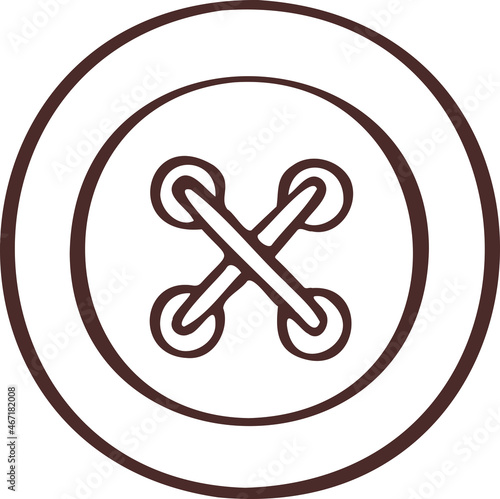Knitting sewing symbol needlework icon button