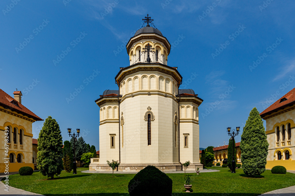 The church of the citadel of Alba Iulia in Romania The church of the citadel of Alba Iulia in Romania