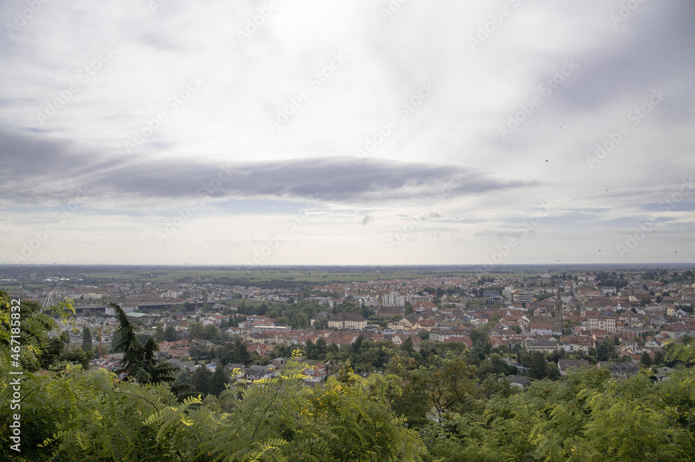 View over Bad Dürkheim (Rhineland-Palatinate in Germany)