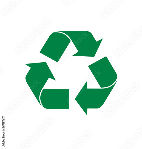 triangle green recycle logo classic symbol