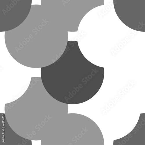 Monochrome seamless geometric pattern. Vector. Abstract background. Perfect for design templates, wallpaper, wrapping, fabric and textile.