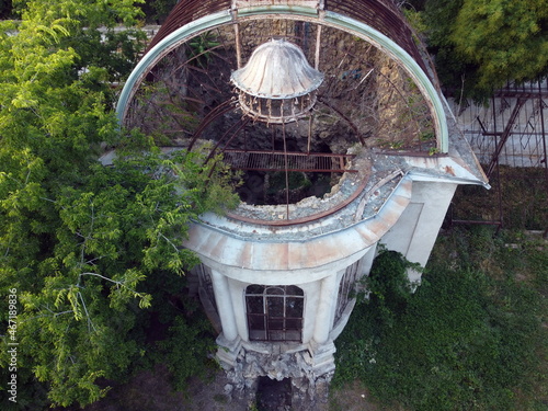 greenhouse Marazli
old destroyed building photographed from a drone photo