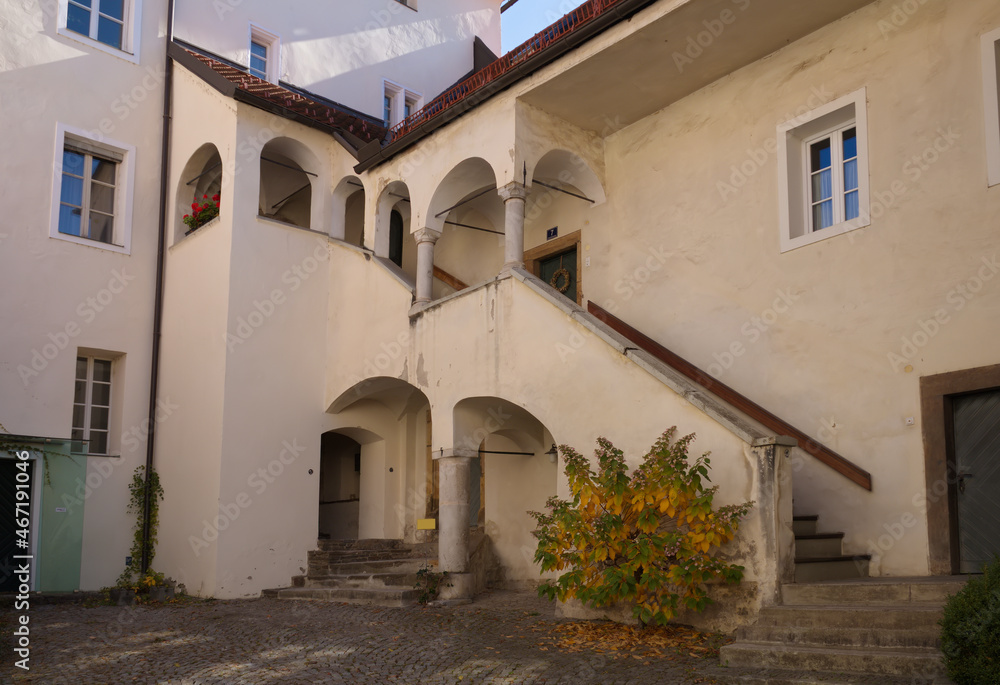 Das mittelalterliche Landrichterhaus in Wolfsberg / Kärnten / Österreich