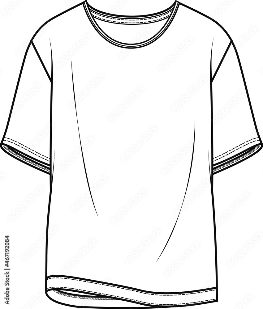 Unisex t shirt - T shirt vector template, Men T-Shirt Mockup Template ...