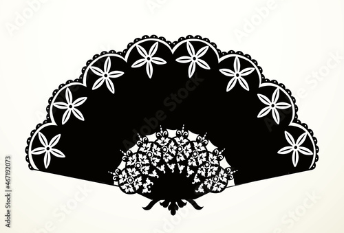 Vector image of luxurious fan