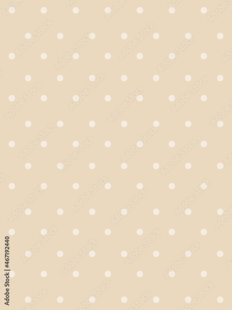 Polka dot seamless pattern. White dots on brown background. Good for design of wrapping paper, wedding invitation and greeting cards. Polka dot seamless pattern. White dots on brown background. Good for design of wrapping paper, wedding invitation and greeting cards.