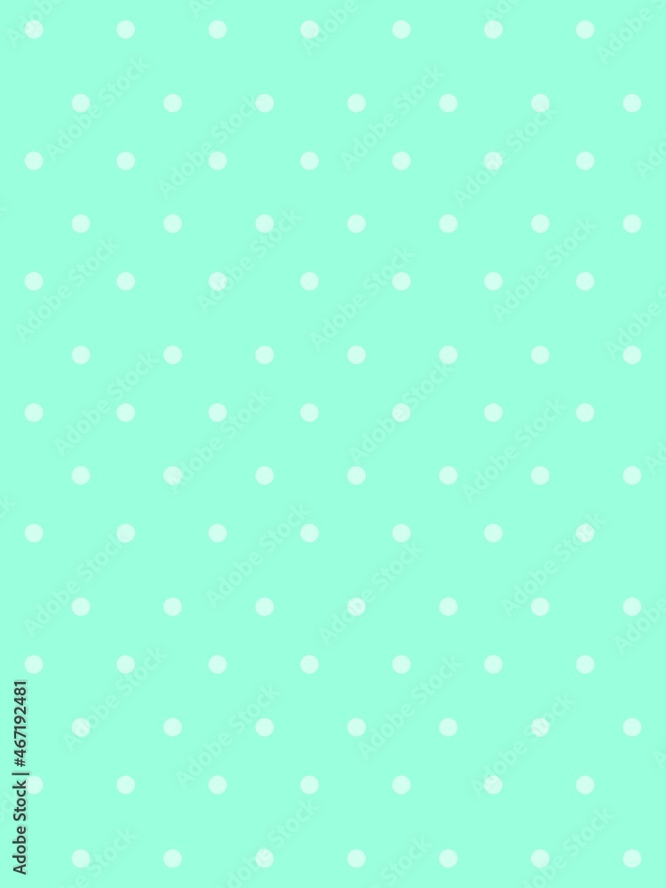 Polka dot seamless pattern. White dots on mint background. Good for design of wrapping paper, wedding invitation and greeting cards. Polka dot seamless pattern. White dots on mint background. Good for design of wrapping paper, wedding invitation and greeting cards.
