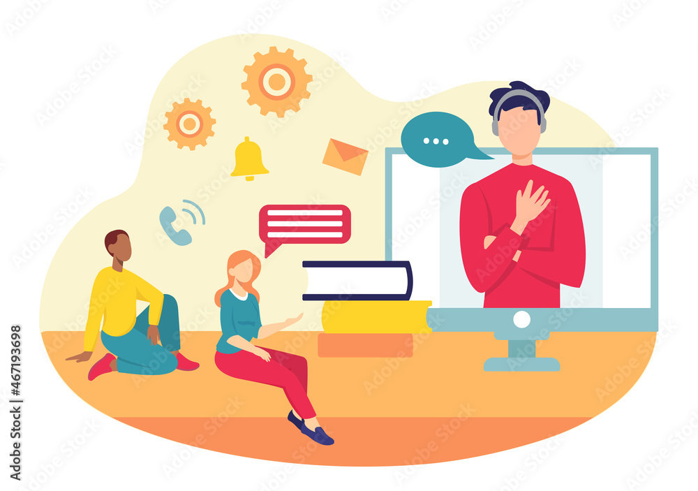 Fototapeta premium Customer service illustration