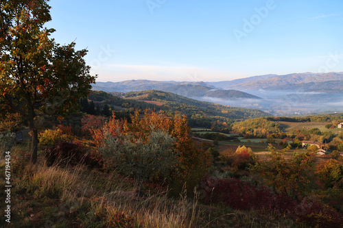 Autumn landscapes of Casentino, Tuscany