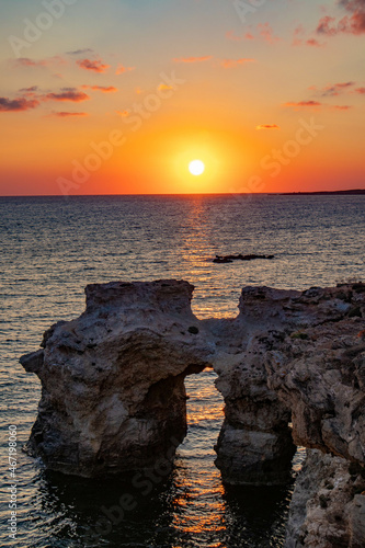 Arco naturale di S'anea Scoada, comune di San Vero Milis, provincia di Oristano, Sardegna photo