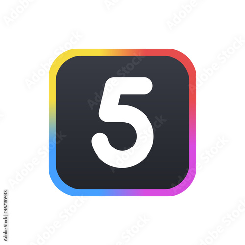 Five - Sticker
