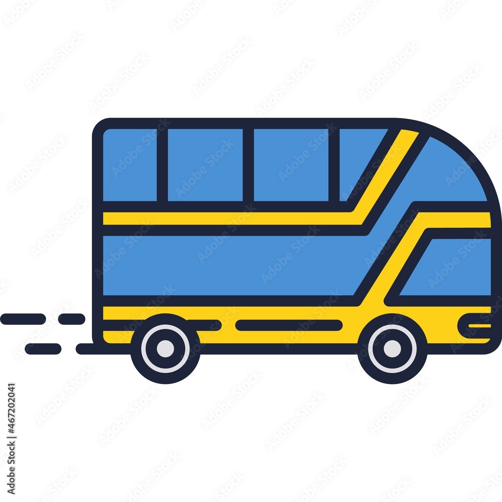Bus vector travel public transport icon isolated Bus vector travel public transport icon isolated