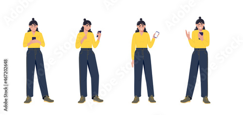 Woman with phone