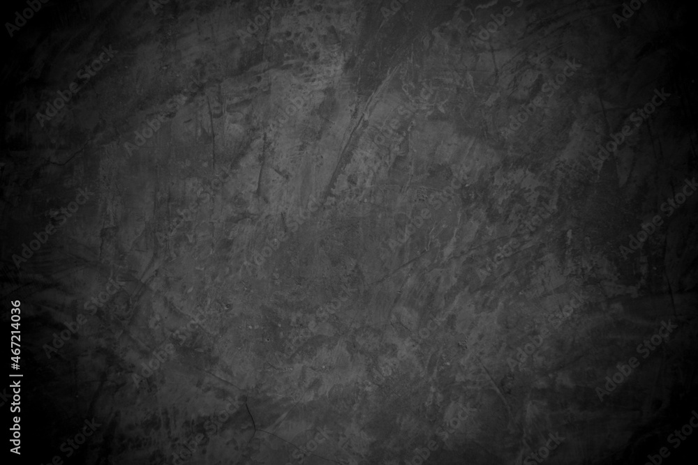 Naklejka premium Old wall texture cement dark black gray background abstract grey color design are light with white gradient background.