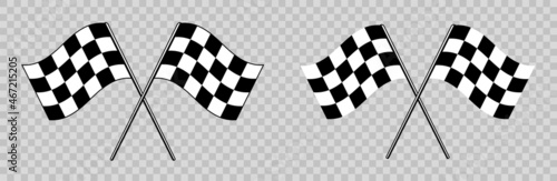 Fotografie, Obraz Racing Checkered Flag Icon for car racing