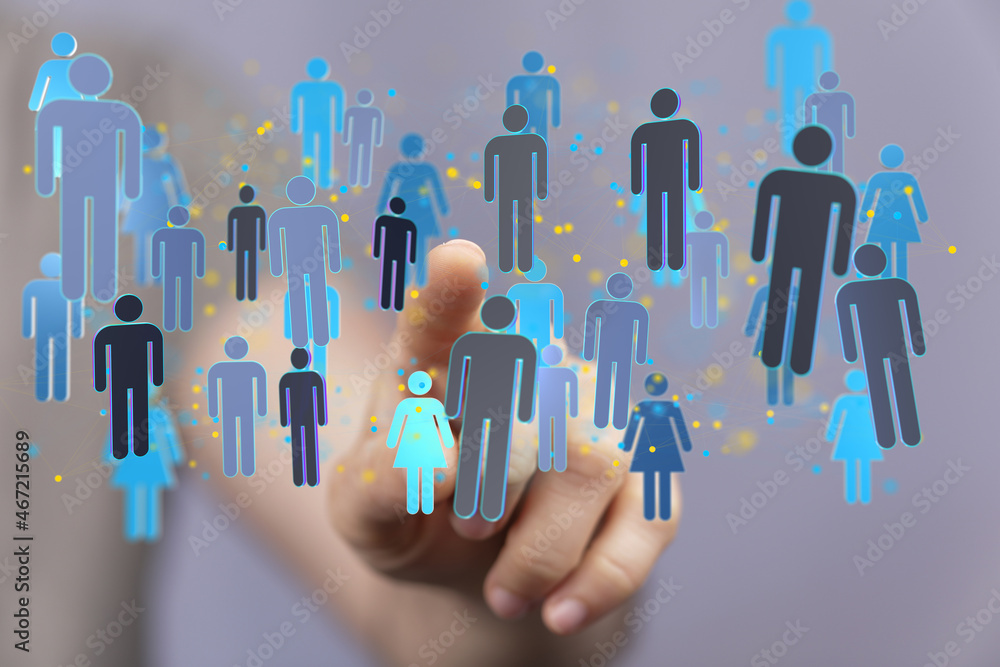 HR - Human resources management and recruitment concept HR - Human resources management and recruitment concept