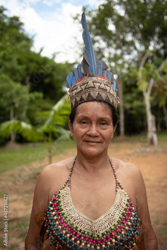 Bora woman, San Andres, Peru