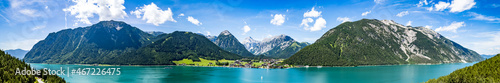landscape at the achensee lake in austria - pertisau photo