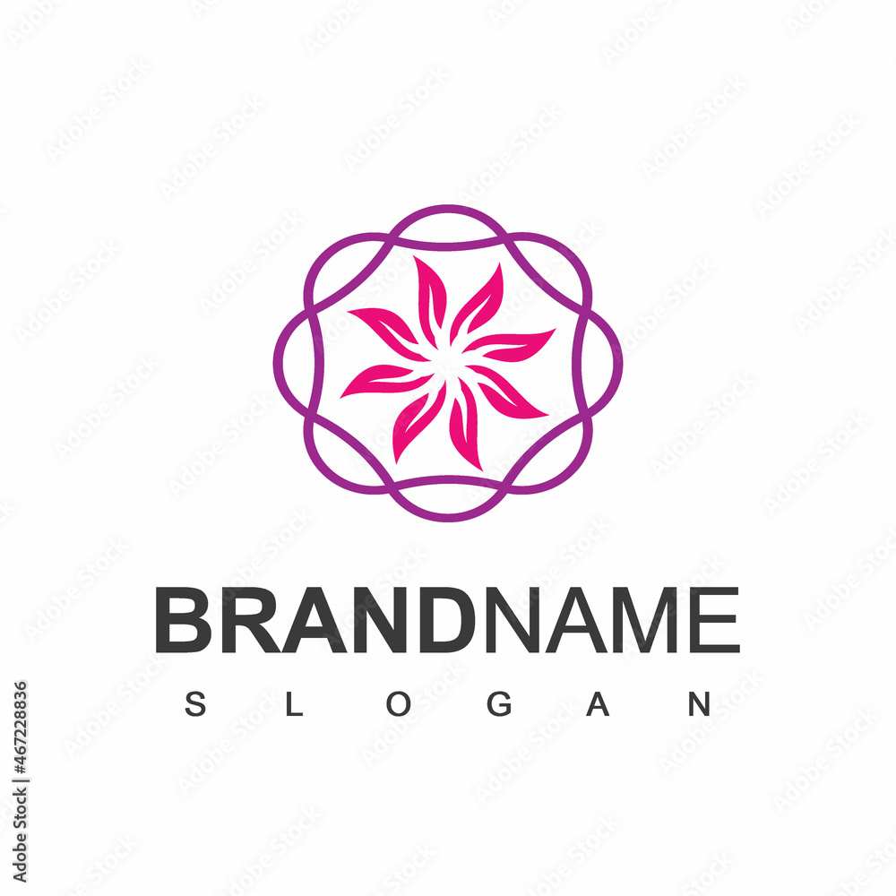 Flower Ornament logo Template Flower Ornament logo Template