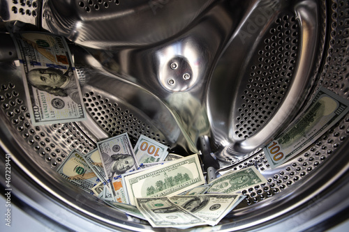  dollar banknotes in washing machine