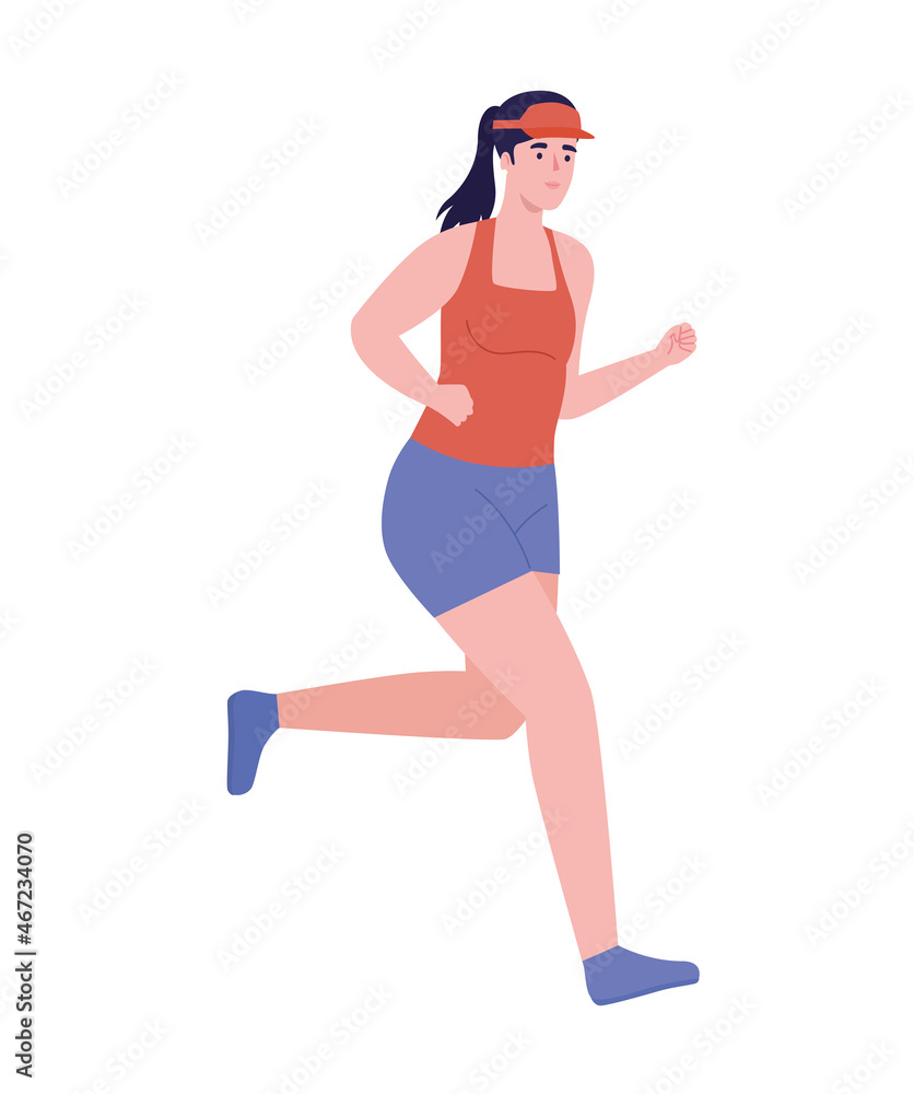athletic woman running