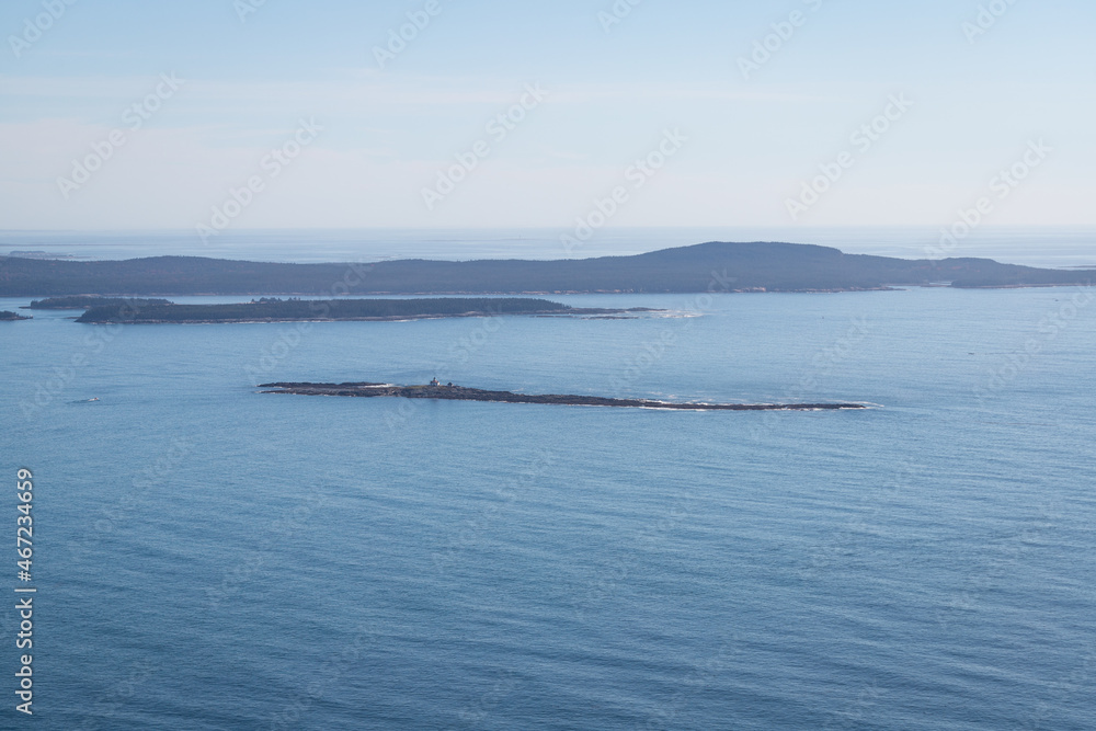Egg Rock Island at Acadia National Park in Maine