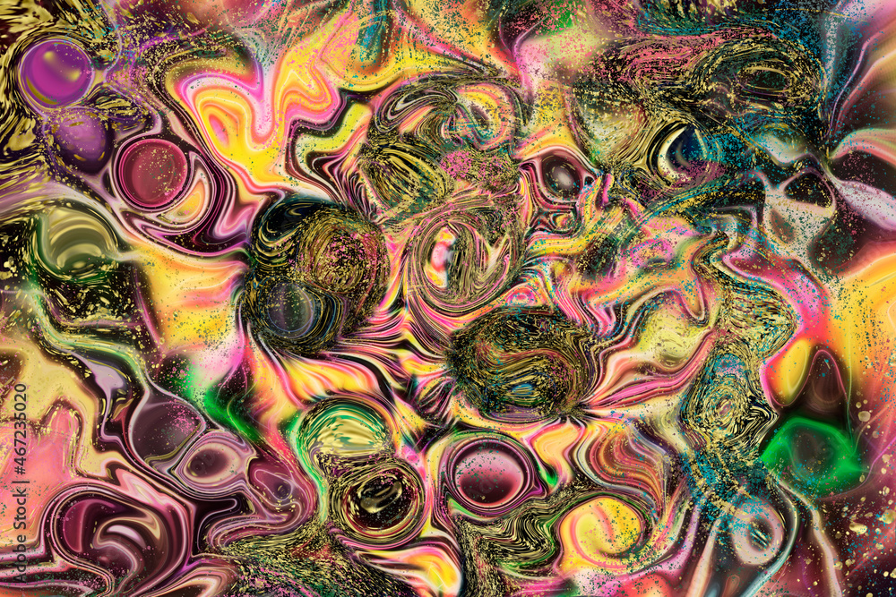 Abstract textured multicolored fantasy background