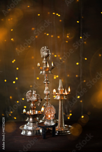 Silver lamp - Diwali 