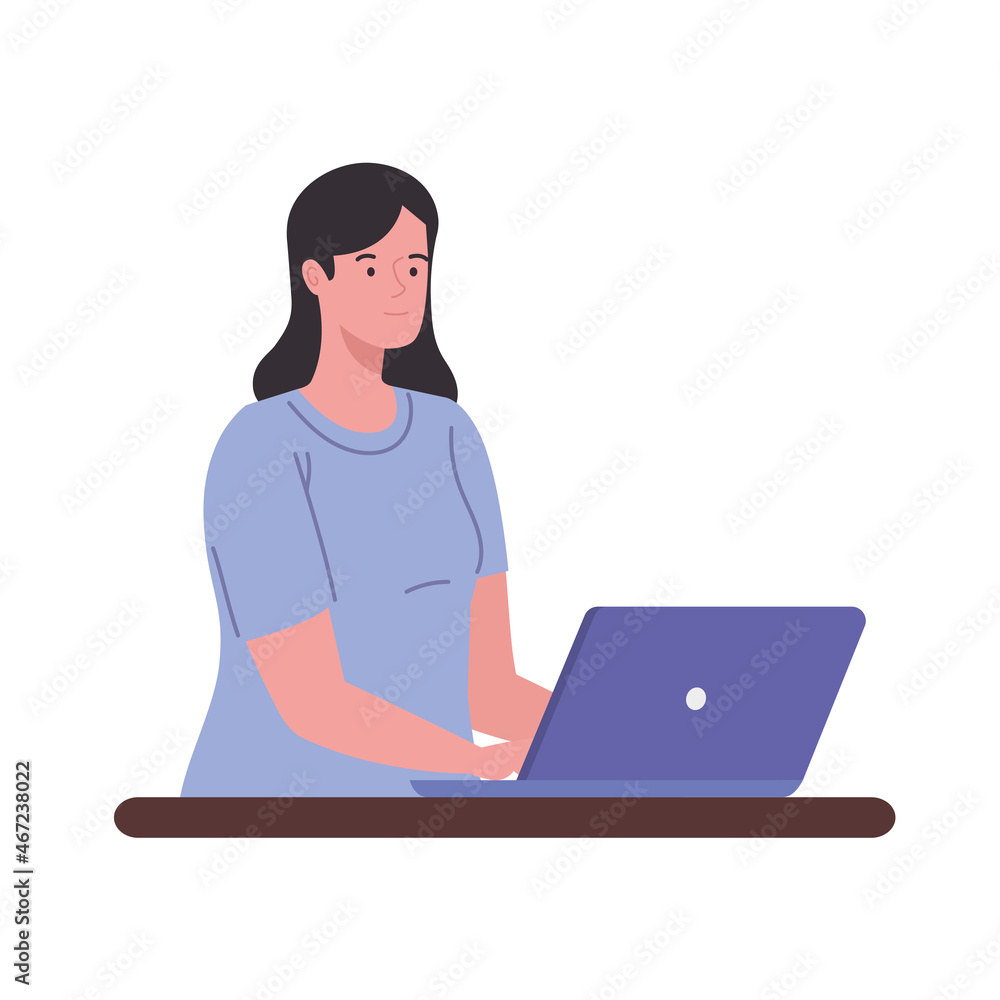 young woman using laptop young woman using laptop
