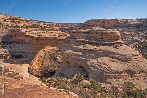 Natural Bridge in a Desert Canyon