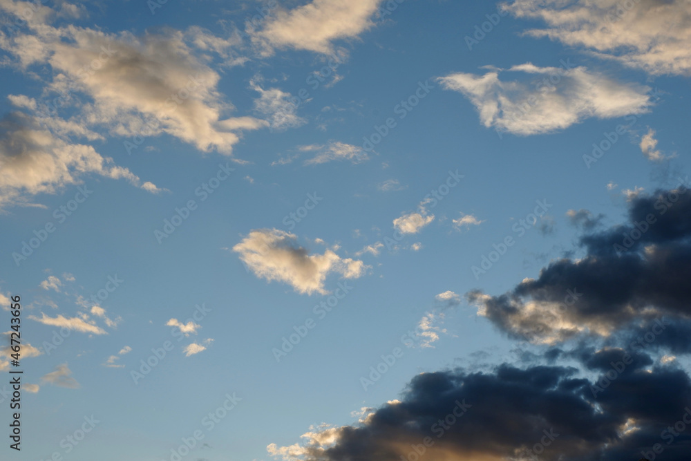 Changing dramatic cloudscape at dusk time in Madrid, Spain Changing dramatic cloudscape at dusk time in Madrid, Spain