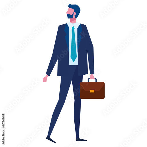 businessman with suitcase