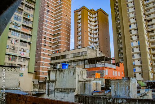 Outlock over high-rise houses in Caracas, Venezuela photo